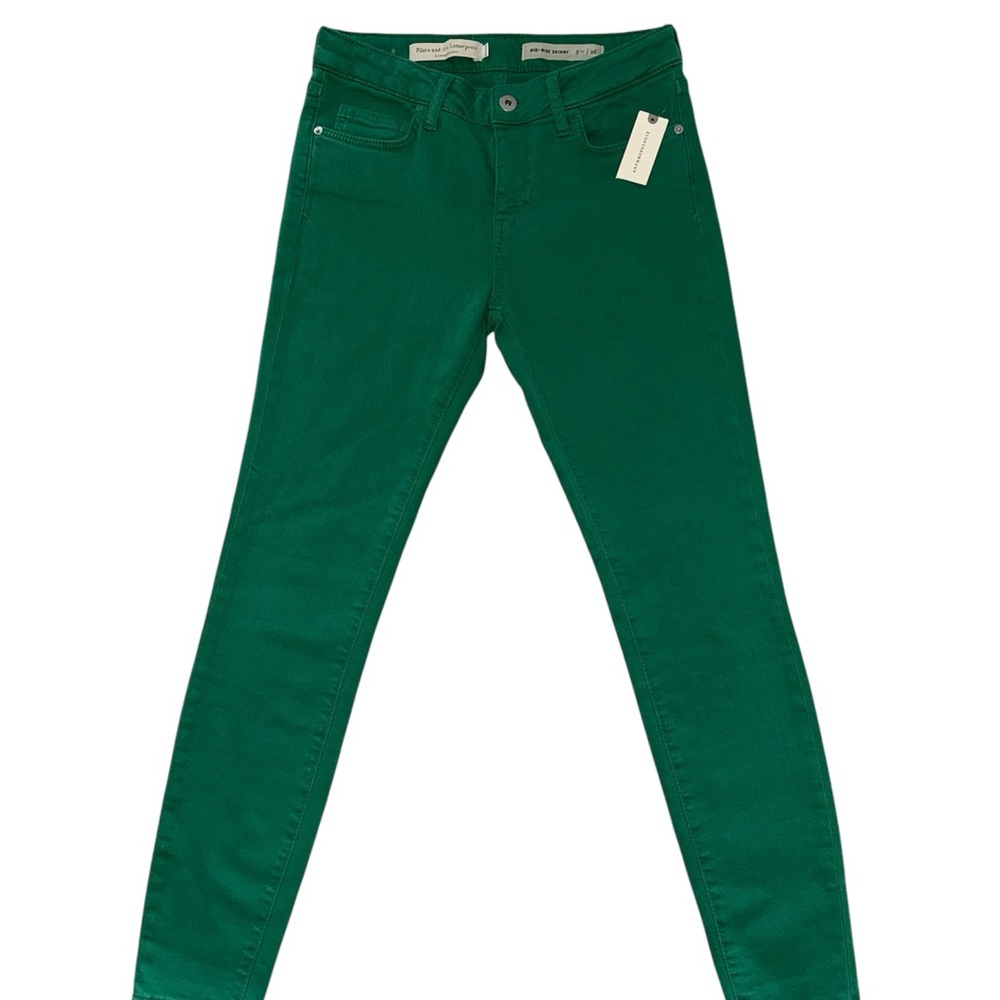 Anthropologie | Pilcro and the Letterpress - Kelly Green Skinny Jeans (NWT)